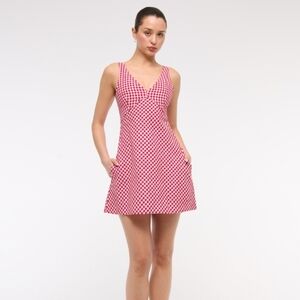 Abercrombie & Fitch Linen Blend Mini Dress
